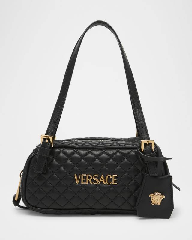 La Medusa Mini Leather Shoulder Bag